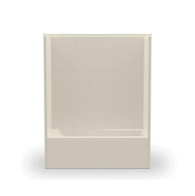 6030STTM AFR  AcrylX Alcove Left-Hand Drain One-Piece Tub Shower in Bone