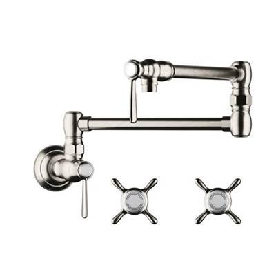 AXOR Montreux Pot Filler, Wall-Mounted in Polished Nickel