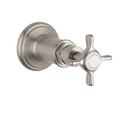 AXOR Montreux Volume Control Trim with Cross Handle in Brushed Nickel by Axor