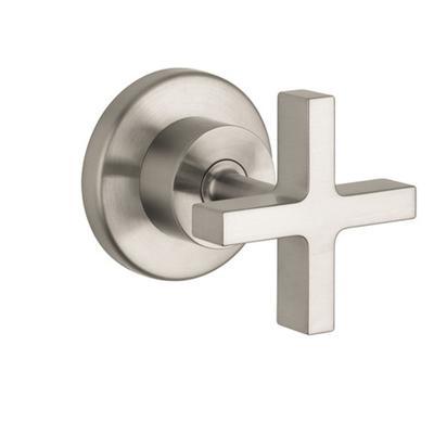 AXOR Citterio Volume Control Trim with Cross Handle in Brushed Nickel
