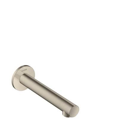 AXOR Uno Tub Spout Straight in Brushed Nickel