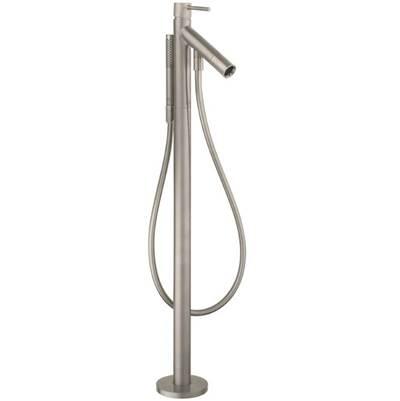 AXOR Starck Freestanding Tub Filler Trim with 1.75 GPM Handshower in Brushed Nickel