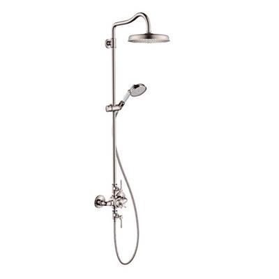 AXOR Montreux Showerpipe 240 1-Jet, 1.8 GPM in Polished Nickel by Axor