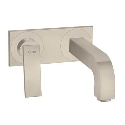 AXOR Citterio Wall-Mounted Single-Handle Faucet Trim with Base Plate, 1.2 GPM in Brushed Nickel by Axor