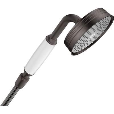 AXOR Montreux Handshower 100 1-Jet, 1.8 GPM in Brushed Black Chrome