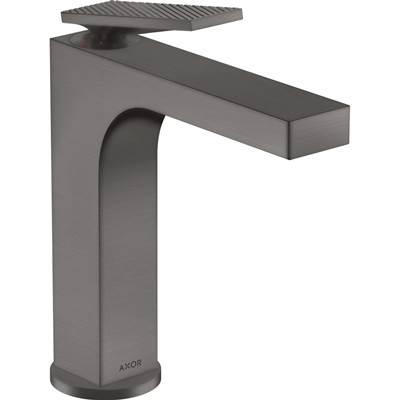 AXOR Citterio Single-Hole Faucet 160 with Pop-Up Drain- Rhombic Cut, 1.2 GPM in Brushed Black Chrome