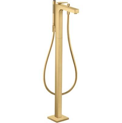 AXOR Citterio Freestanding Tub Filler Trim with 1.75 GPM Handshower in Brushed Gold Optic