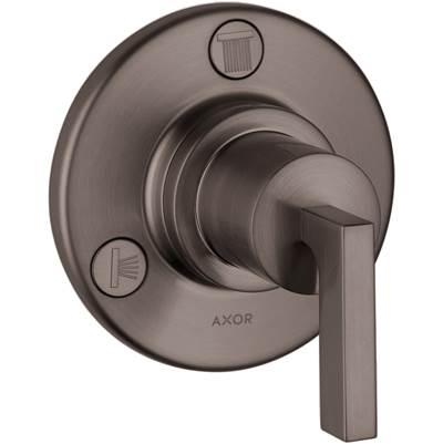 AXOR Citterio Diverter Trim Trio/Quattro in Brushed Black Chrome by Axor