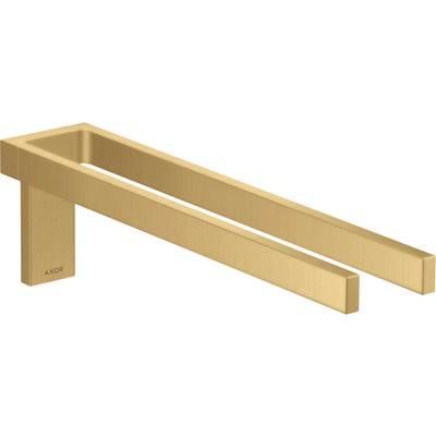 AXOR Universal Rectangular  Towel Holder Twin-Handle in Brushed Gold Optic by Axor