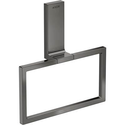 AXOR Universal Rectangular  Towel Ring in Polished Black Chrome