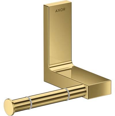 AXOR Universal Rectangular  Toilet Paper Holder in Polished Gold Optic