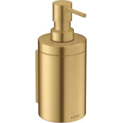 AXOR Universal Circular Soap dispenser  in Brushed Gold Optic