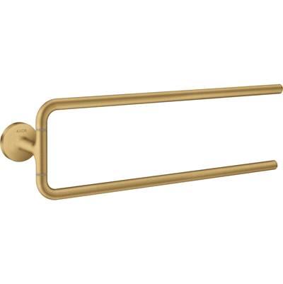 AXOR Universal Circular Double Towel Bar, 20'' in Brushed Gold Optic by Axor