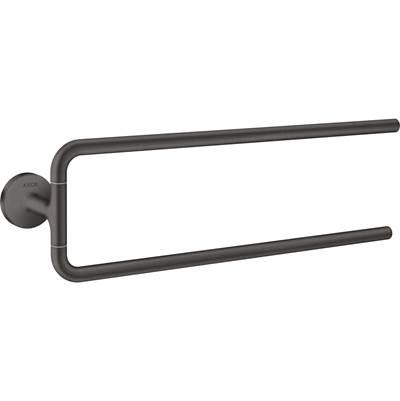 AXOR Universal Circular Double Towel Bar, 20'' in Brushed Black Chrome