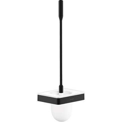 AXOR Universal SoftSquare Toilet Brush with Holder, Wall-Mounted in Matte Black