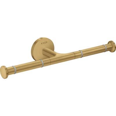 AXOR Universal Circular Double Toilet Paper Holder in Brushed Gold Optic by Axor