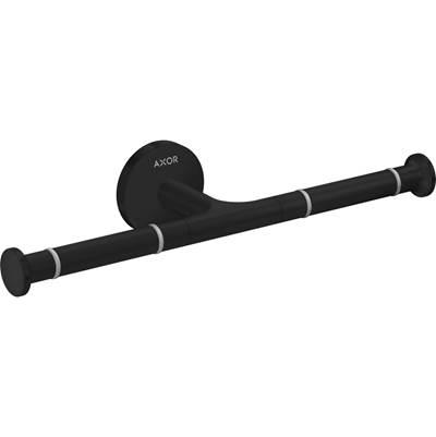 AXOR Universal Circular Double Toilet Paper Holder in Matte Black