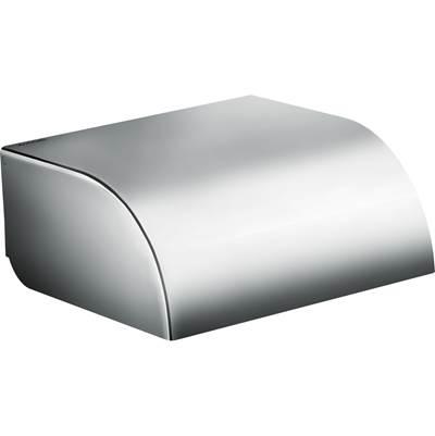 AXOR Universal Circular Roll Holder with Cover in Chrome by Axor