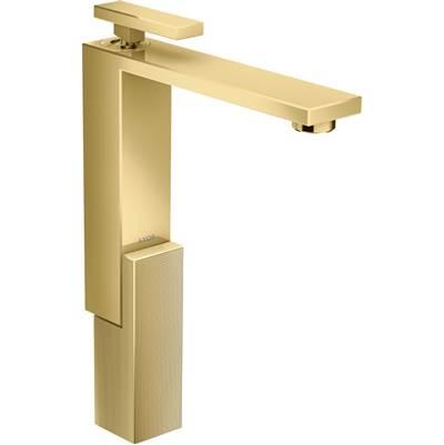 AXOR Edge Single-Hole Faucet 280 - Diamond Cut, 1.2 GPM in Polished Gold Optic by Axor