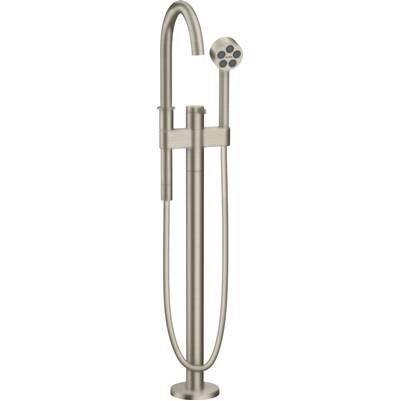 AXOR ONE Freestanding Tub Filler Trim with 1.75 GPM Handshower in Brushed Nickel by Axor