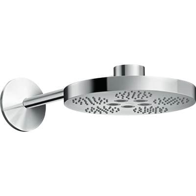 Axor ONE Showerhead 280 2-Jet with Showerarm Trim, 1.75 GPM in - Chrome by Axor