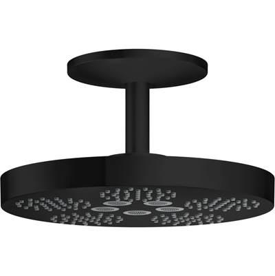 AXOR ONE Showerhead 280 2-Jet with Ceiling Mount Trim, 1.75 GPM in Matte Black by Axor