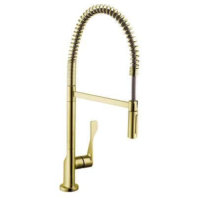 AXOR Citterio  Semi-Pro Kitchen Faucet 2-Spray, 1.5 GPM in Brushed Gold Optic