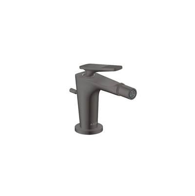 AXOR Citterio C Single-Hole Bidet with Pop-Up Drain- Cubic Cut in Brushed Black Chrome
