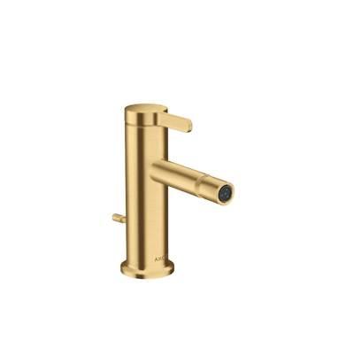 AXOR ONE Single-Hole Bidet Faucet with Lever Handle in Brushed Gold Optic