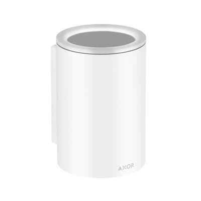 Axor Universal Circular Toothbrush Tumbler in - Matte White by Axor