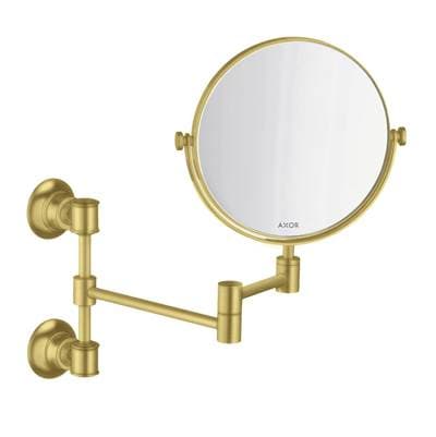 Axor Montreux Shaving Mirror in - Brushed Gold Optic by Axor