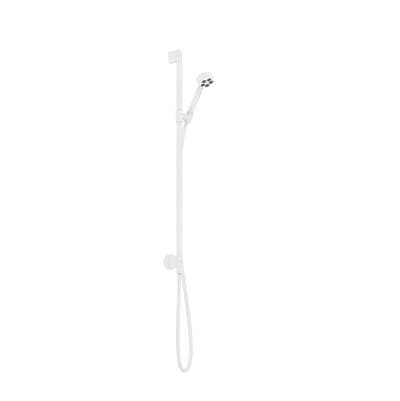 Axor ONE Wallbar Set 75 1-Jet with Wall Outlet, 1.75 GPM in - Matte White by Axor