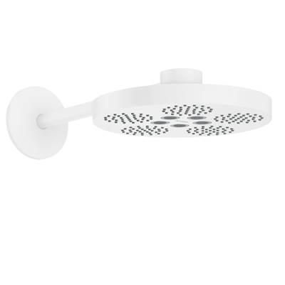 AXOR ONE Showerhead 280 2-Jet with Showerarm Trim, 2.5 GPM in Matte White by Axor