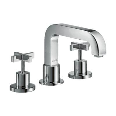 Axor Citterio 3-Hole Roman Tub Set Trim- Cross Handles in - Chrome by Axor