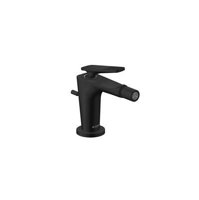 AXOR Citterio C Single-Hole Bidet with Pop-Up Drain- Cubic Cut in Matte Black by Axor