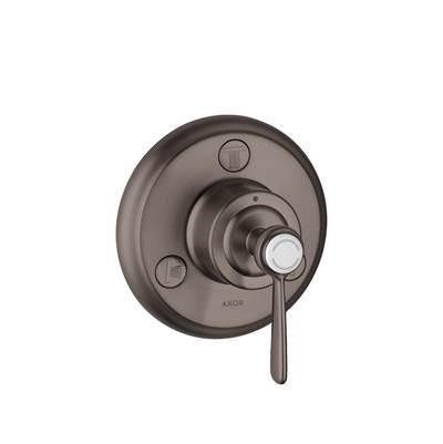 AXOR Montreux Diverter Trim Trio/Quattro in Brushed Black Chrome