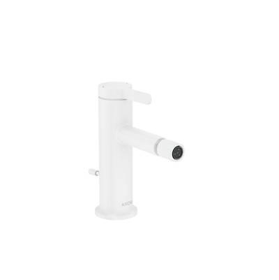 AXOR ONE Single-Hole Bidet Faucet with Lever Handle in Matte White by Axor