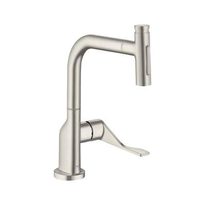 AXOR Citterio Kitchen Faucet Select 2-Spray Pull-Out, 1.5 GPM in Steel Optic