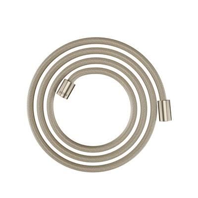 AXOR ShowerSolutions Textile Hose with Cylindrical Nut, 79'' in Brushed Nickel by Axor