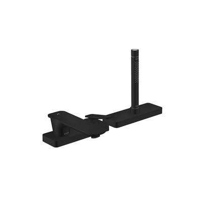 AXOR Citterio C 3-Hole Roman Tub Set Trim with 1.75 GPM Handshower and Sbox in Matte Black