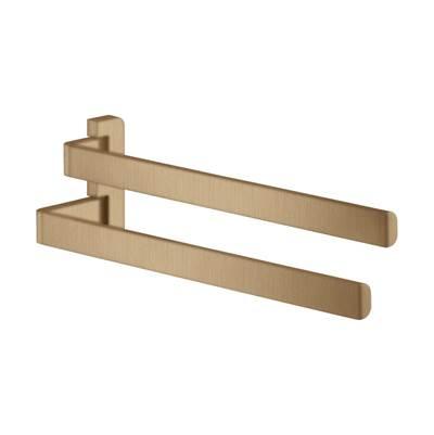AXOR Universal SoftSquare Dual Towel Bar in Brushed Bronze