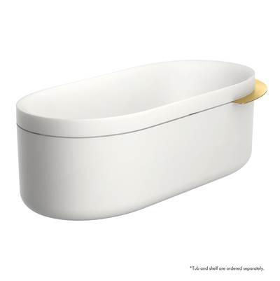 Axor Suite Tubs Round with Pop-up Drain, 74 1/8'' in - Polished Gold Optic