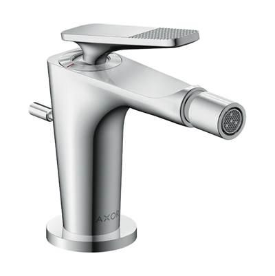 AXOR Citterio C Single-Hole Bidet with Pop-Up Drain- Cubic Cut in Chrome