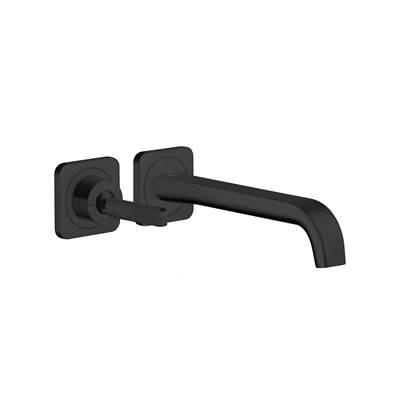 AXOR Citterio E Wall-Mounted Single-Handle Faucet Trim, 1.2 GPM in Matte Black