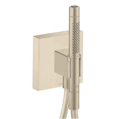 AXOR ShowerSolutions Handshower Holder with Outlet 5'' x 5'' with Handshower, 1.75 GPM in Brushed Nickel