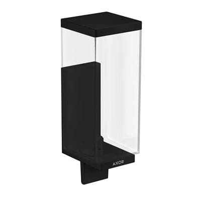 Axor Universal Rectangular Liquid Soap Dispenser in - Matte Black by Axor