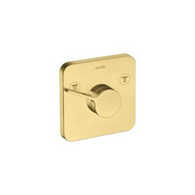 AXOR ONE Showerhead Diverter Trim in Brushed Gold Optic by Axor