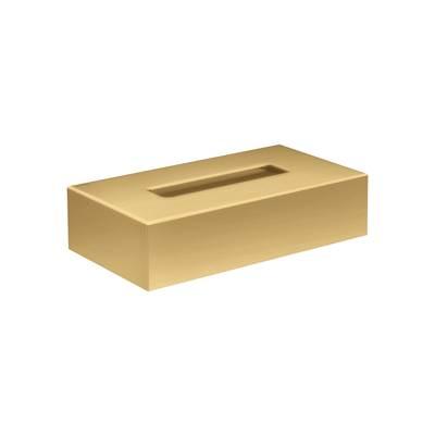 AXOR Universal Circular Tissue Box in Brushed Gold Optic by Axor