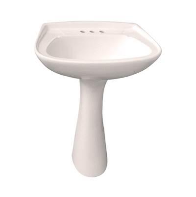 Hartford Pedestal Lavatory,  4''cc, Bisque