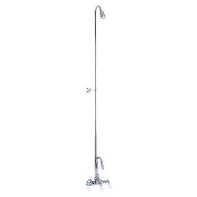 Barclay Diverter Faucet, Gooseneck Spout, Riser - Polished Chrome by Barclay